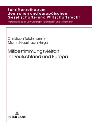 cover image of Mitbestimmungsvielfalt in Deutschland und Europa